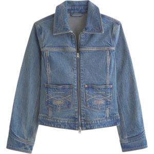 Женская джинсовая куртка из коллаборации с Kemo Sabe Abercrombie＆Fitch, синий