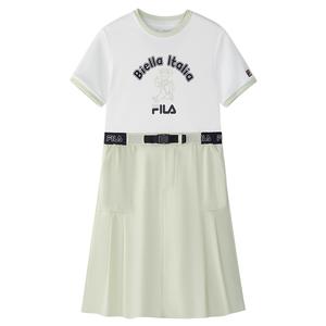 FILA KIDS Комплект с юбкой Teenagers x YUANTIANZHI LIANMINGKUAN уютный green