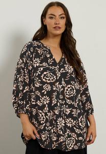 Блуза Evans FLORAL NOTCH NECK , Black/Anthracite