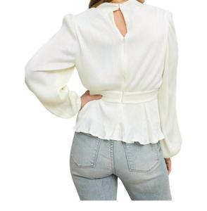 Белая блузка с длинными рукавами Xanidu 143 STORY, белый