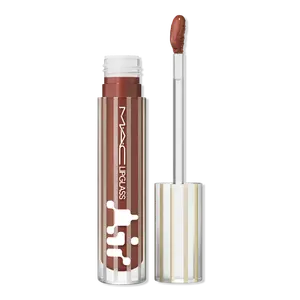 Блеск для губ Lipglass Air, нелипкий MAC, Aesthetic (deep brown with red undertone)