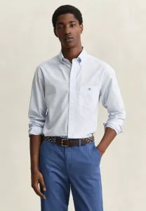 Классическая рубашка в клетку Gant, Light Blue