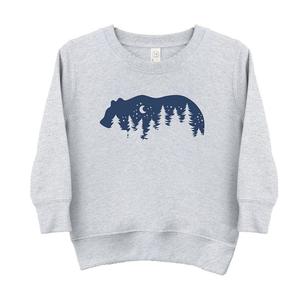 Толстовка с рисунком Bear Trees для малышей The Juniper Shop, цвет Heather Grey