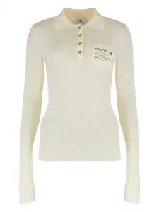 Рубашка поло с длинными рукавами Elisabetta Franchi, нейтральный