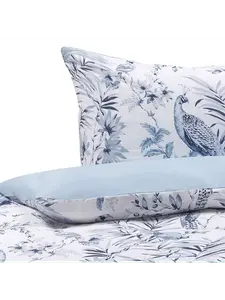 Постельное белье Beliani 3 tlg BALLARD, цвет blau/grau/weiß