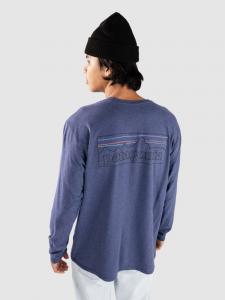 Лонгслив Patagonia P-6 Logo Responsibili Longsleeve, p/6 outline/current blue