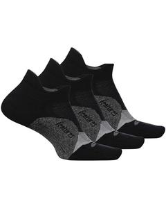 Носки Feetures Elite Light Cushion No Show Tab 3-Pair Pack, черный