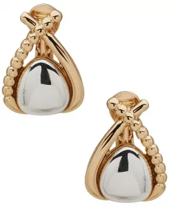 Двухцветные объемные серьги-пуговицы Anne Klein, gold