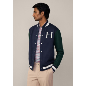 Куртка-бомбер HERITAGE VARSITY Hackett London, темно-синий