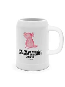 Милая пивная кружка с изображением аксолотля и надписью на белом фоне Mr. & Mrs. Panda