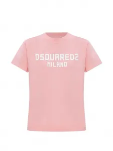 Футболка с логотипом Dsquared2, розовый