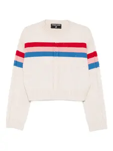 Свитер с ребристыми манжетами Iceberg, светло-бежевый