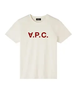 Цветная футболка A.P.C., белый