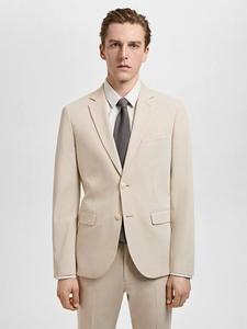 Пиджак Paris Super Slim Fit Mango, Beige