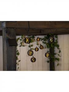 Best Season Светодиодная гирлянда на солнечных батареях "Пламя" черного цвета - (Д)210 см