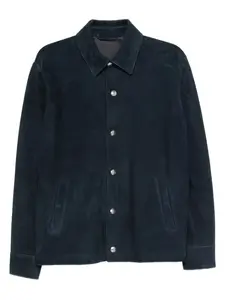 Замшевая рубашка Eleventy, синий