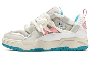 Стильные скейтерские кеды HundredWells Pavilion унисекс бело-розовые, цвет White Pink