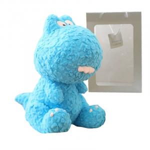 Плюшевая игрушка маленький динозавр с щербинкой Bitter purchase, синий/мультиколор