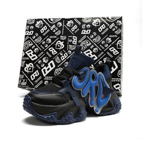 Низкие массивные кроссовки 7 см унисекс синие ORD