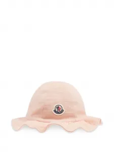 Панама с логотипом Moncler Enfant, розовый