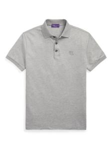 Рубашка поло из ткани пике Ralph Lauren Purple Label, серый
