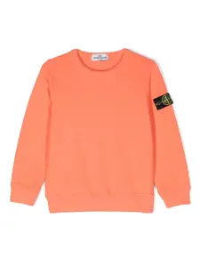 Толстовка с нашивкой Compass Stone Island Junior, оранжевый