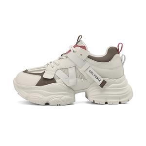 Женские кроссовки DAPHNE на низкой платформе, экрю