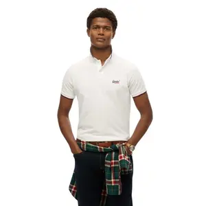 Поло с коротким рукавом Superdry Vintage Poolside, белый