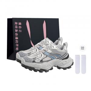 Boldi Kuki Низкие массивные кроссовки женские неоново-желтые (с сумкой для покупок и носками), цвет Neon Yellow (Shopping Bag Included+Socks)