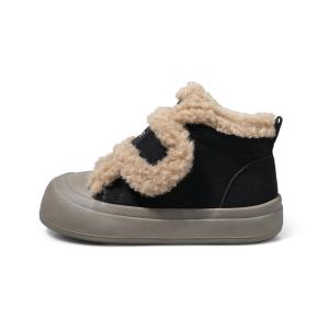 Антискользящие и износостойкие утепленные высокие детские повседневные кроссовки Kids' ST&SAT, черный