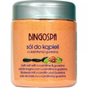 Пенящиеся соли для ванн с L-карнитином и гуараной для укрепления и освежения кожи Bingospa