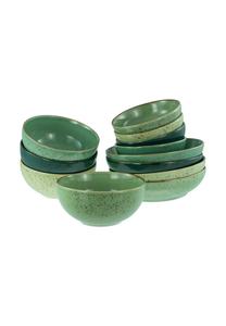 Набор мисок Creatable Nature Collection, 12 штук, зеленый