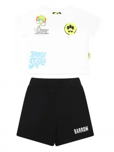 Комплект из футболки и шортов с принтом Barrow kids, белый