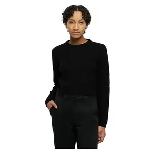 Свитер Urban Classics Short Waffle, черный