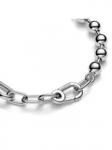 Браслет Pandora ME из металлических бусин и звеньев, серебро