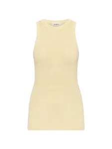 Рифленый топ Amya Lisa Yang, желтый