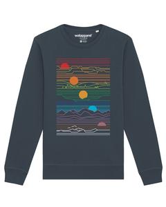 Свитер Watapparel Sweatshirt Sun And Moon, антрацит