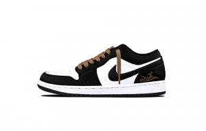 Jordan Кроссовки Air 1 Ink Dragon Shadow Brown устойчивые к истиранию низкие винтажные баскетбольные unisex