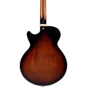 Полуполая электрогитара D'Angelico Premier SS со стопбаром Brown Burst