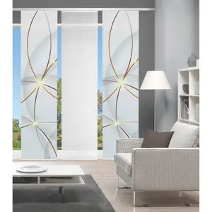 Раздвижная штора Vision S «BLINKI», (1 шт.), ЦИФРОВАЯ ПЕЧАТЬ, красный