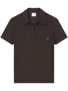 Courrèges рубашка поло, коричневый