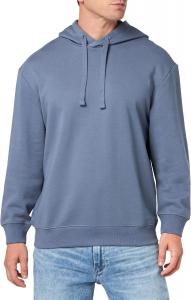 Худи HUGO с контрастным логотипом по центру, Amalfi Blue