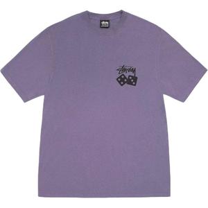 Футболка Stussy Dice Pigment-dyed, фиолетовый