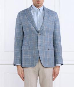 Пиджак льняной Oscar Jacobson Fogerty, синий