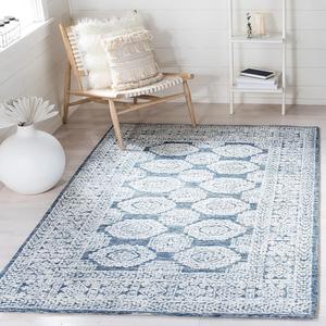 SAFAVIEH Metro Collection ковер 122 x 183 см NaturalBlue MET803M ручной работы премиальная шерсть для гостиной столовой спальни