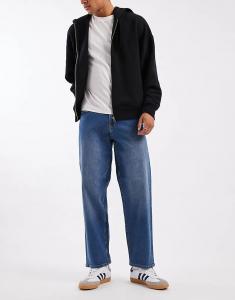 Джинсы ADPT свободного кроя, средне-синего цвета