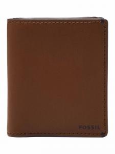 Мужской складной кошелек Fossil, искусственная кожа, коричневый, ML4478210