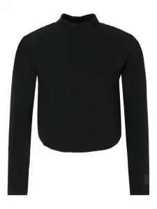 Ребристый свитер с высоким воротом DONDUP KIDS, черный