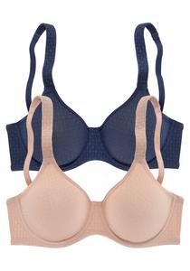 Футболка-бюстгальтер PETITE FLEUR, Nude/Navy