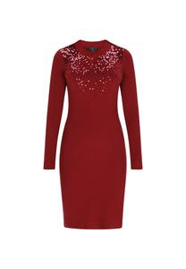Вязаное платье faina, бургундия